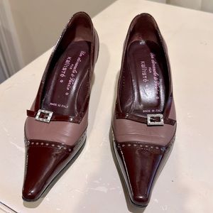 Kalliste Elegant pumps made of burgundy lacquer Size 36 It Vintag